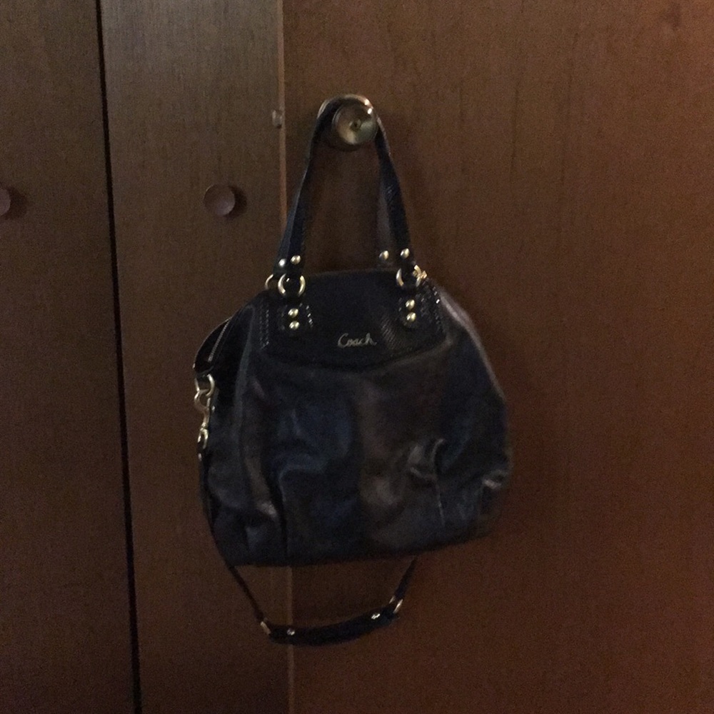 Black coach purse